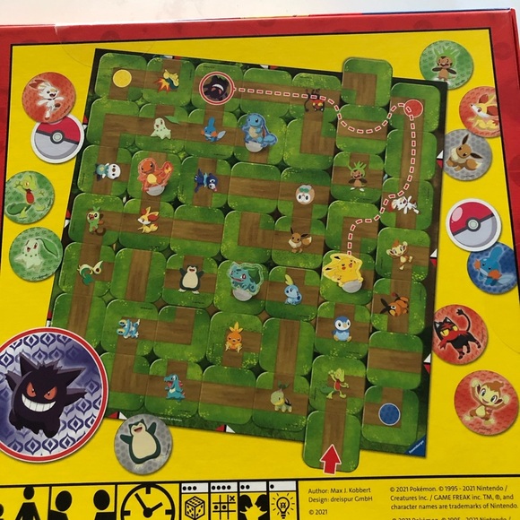 Pokemon Labyrinth Official TCG Board Game Ft Charmander Bulbasaur Squirtle - Picture 5 of 6